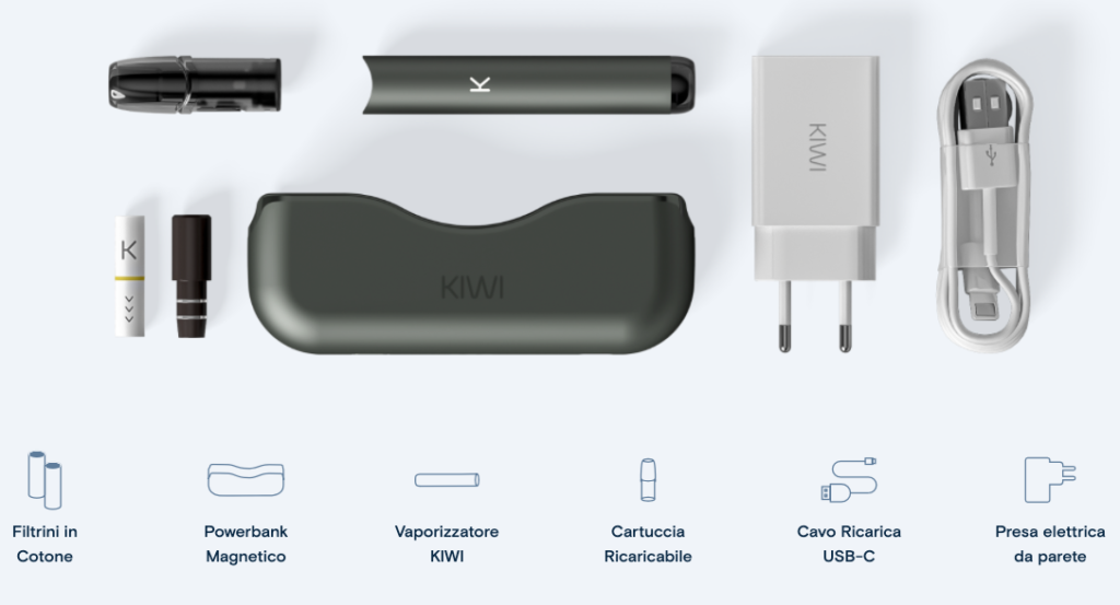 Ingrosso Sigaretta Elettronica Kiwi 2, Kiwi Vapor, Design Compatto e  Moderno