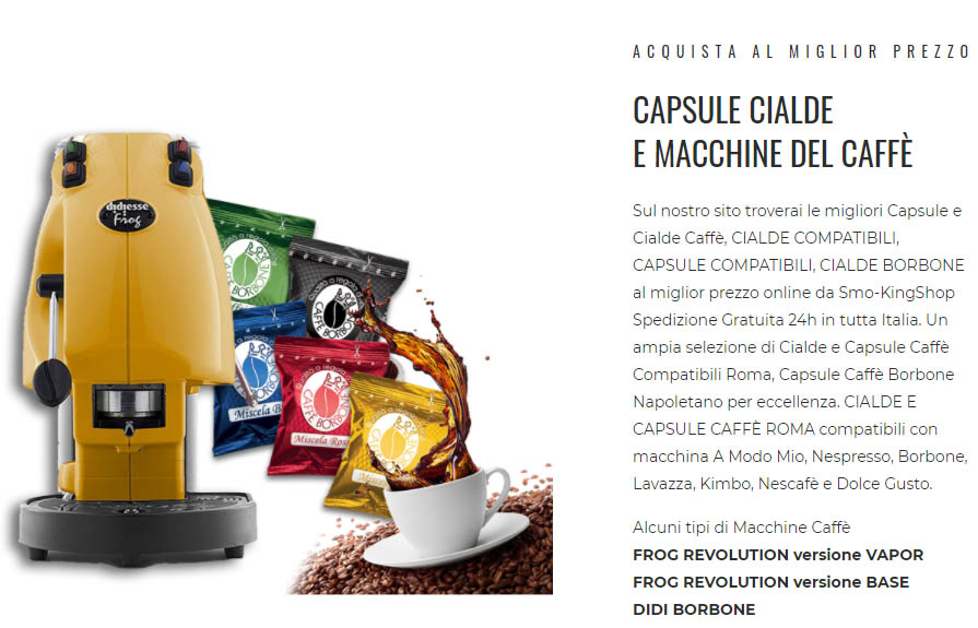 CAPSULE E CIALDE CAFFÈ COMPATIBILI ROMA